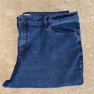 Route 66 Women’s size 34 mom jeans high rise waist denim blue jeans relaxed fit